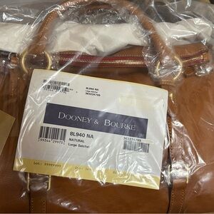 Dooney & Bourke Natural Large Leather Satchel